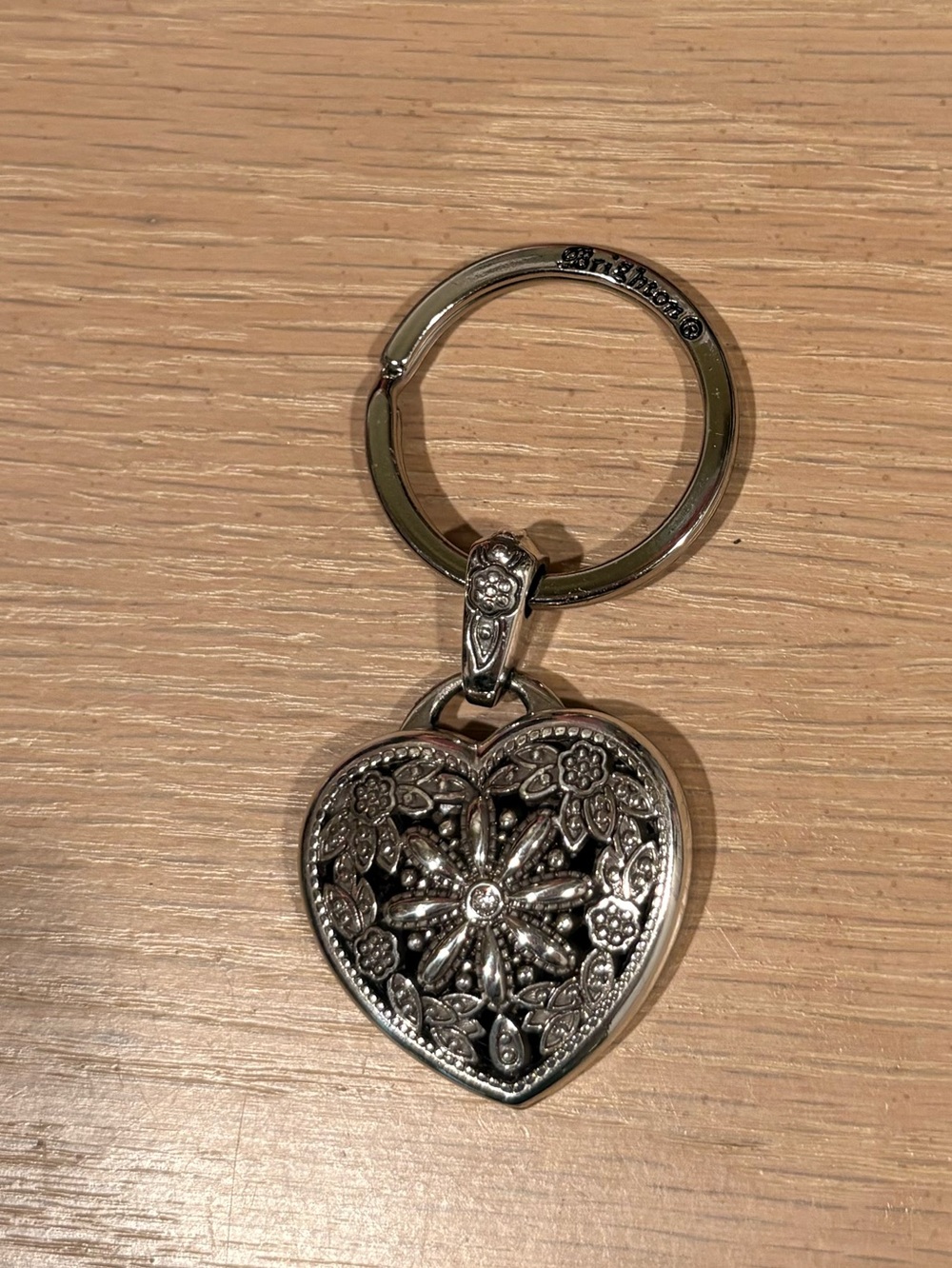 Brighton Floral Heart Locket Key Fob